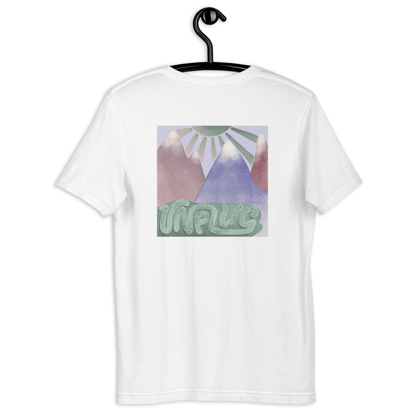 Unplug White Cotton Unisex t-shirt