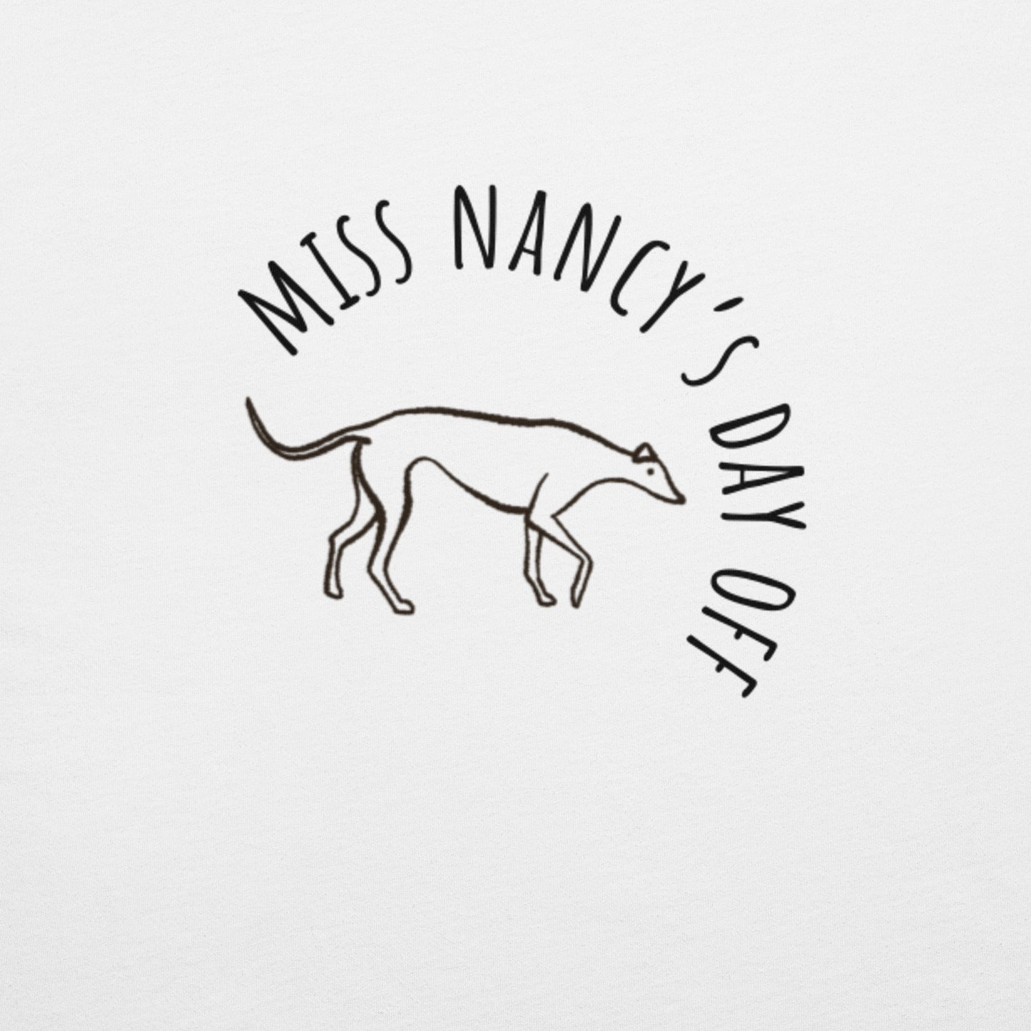 Sleeping Greyhound Unisex White Tee