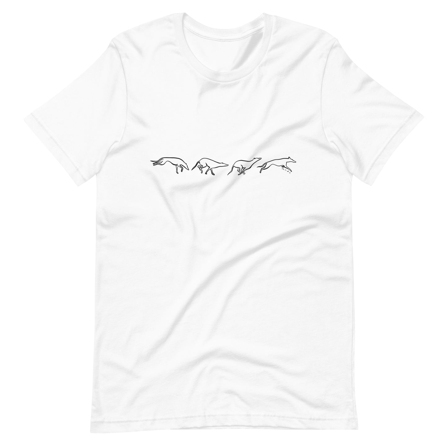 Greyhound Running Unisex t-shirt