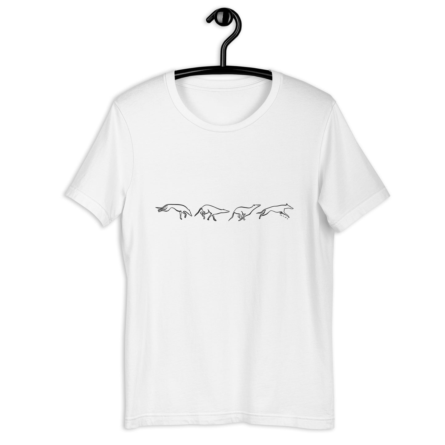 Greyhound Running Unisex t-shirt