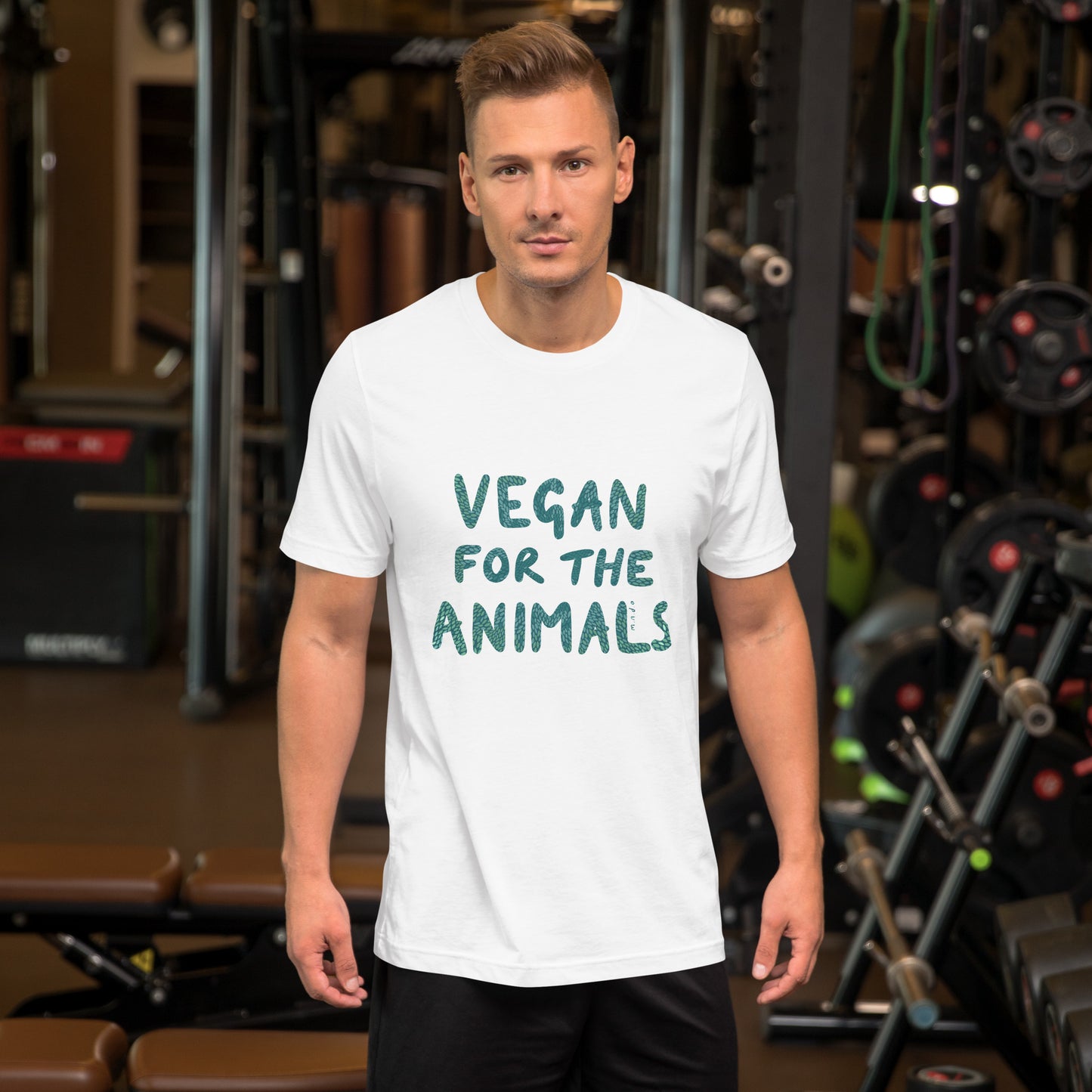 Vegan for the Animals - White Unisex t-shirt