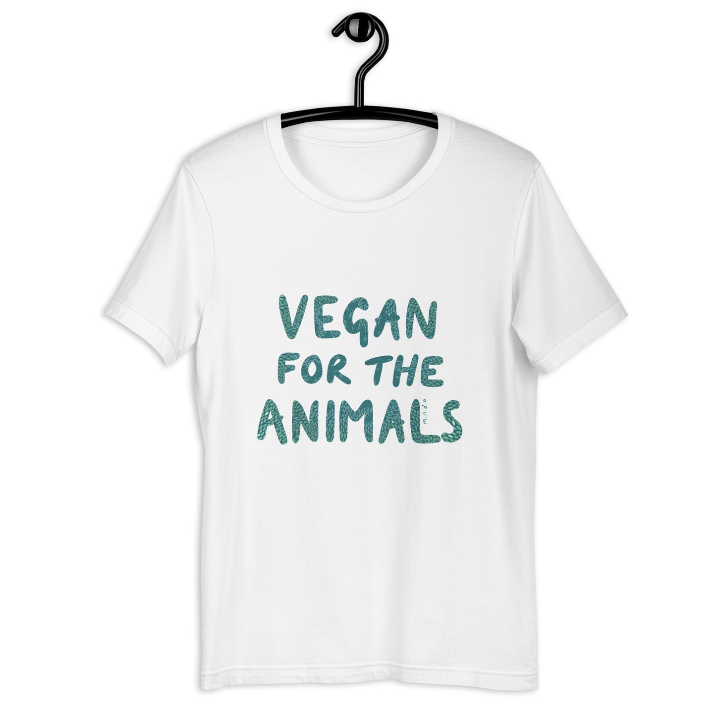 Vegan for the Animals - White Unisex t-shirt