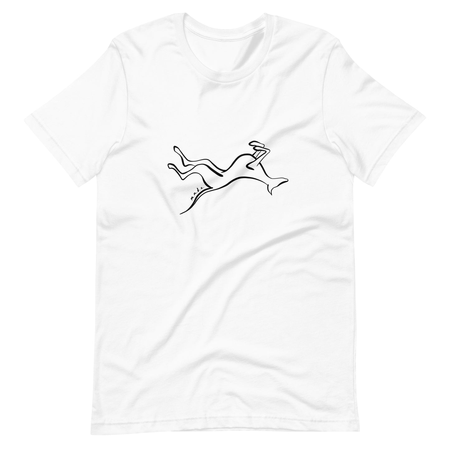 Sleeping Greyhound Unisex White Tee