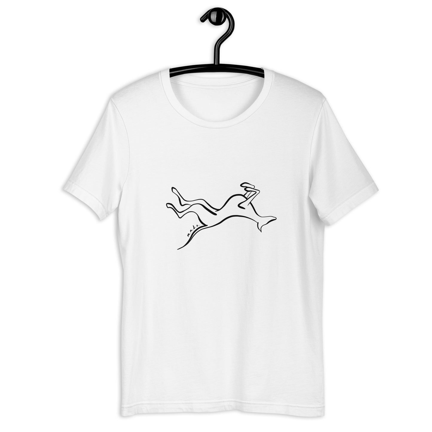 Sleeping Greyhound Unisex White Tee