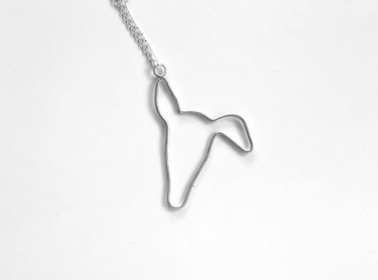 Sterling Silver Greyhound Necklace