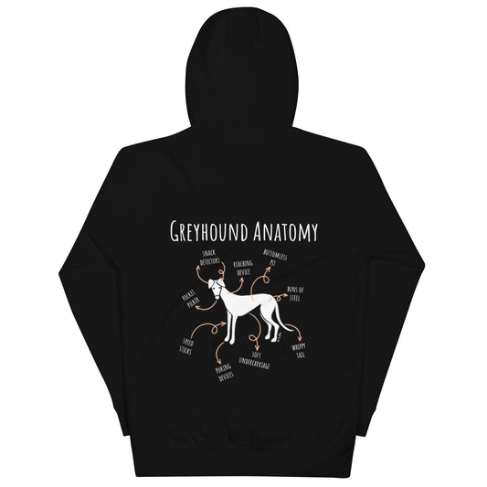 Greyhound Anatomy Premium Unisex Hoodie