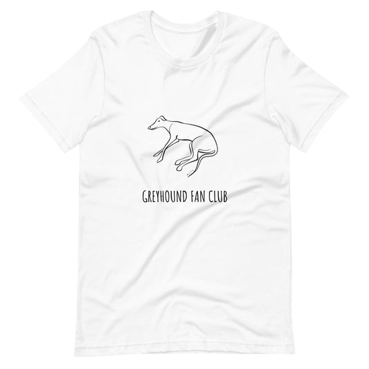 Greyhound Fan Club Unisex t-shirt