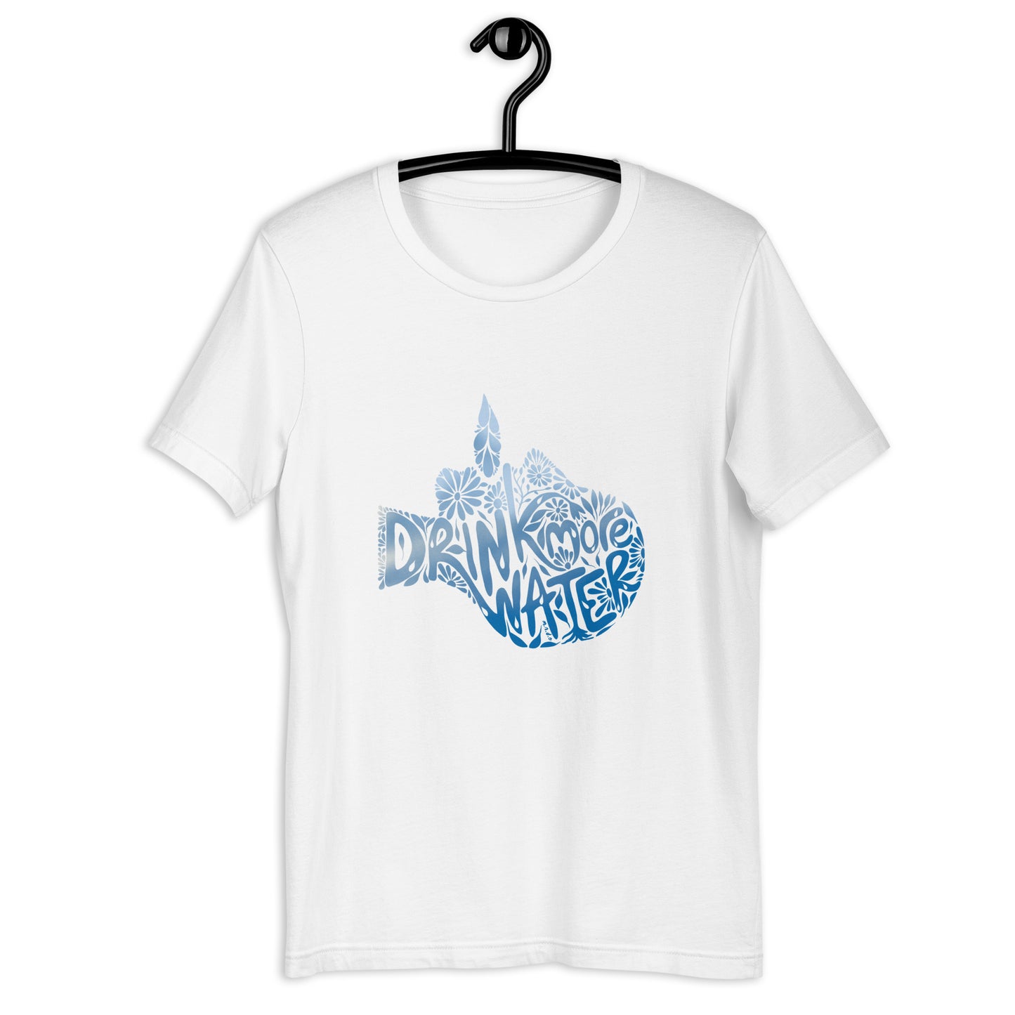 Drink More Water White Cotton Unisex t-shirt