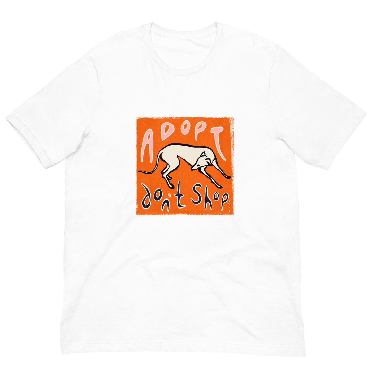 Adopt Don’t Shop Unisex Greyhound t-shirt