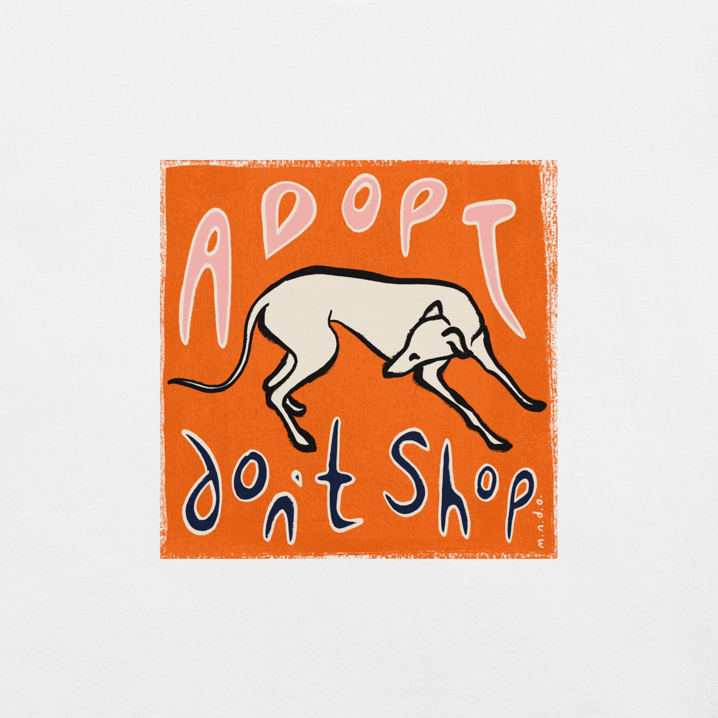 Adopt Don’t Shop Unisex Greyhound t-shirt