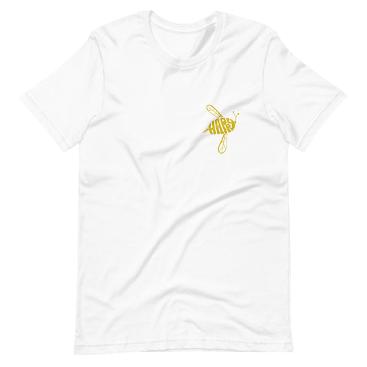 Bee Happy White Unisex T-shirt