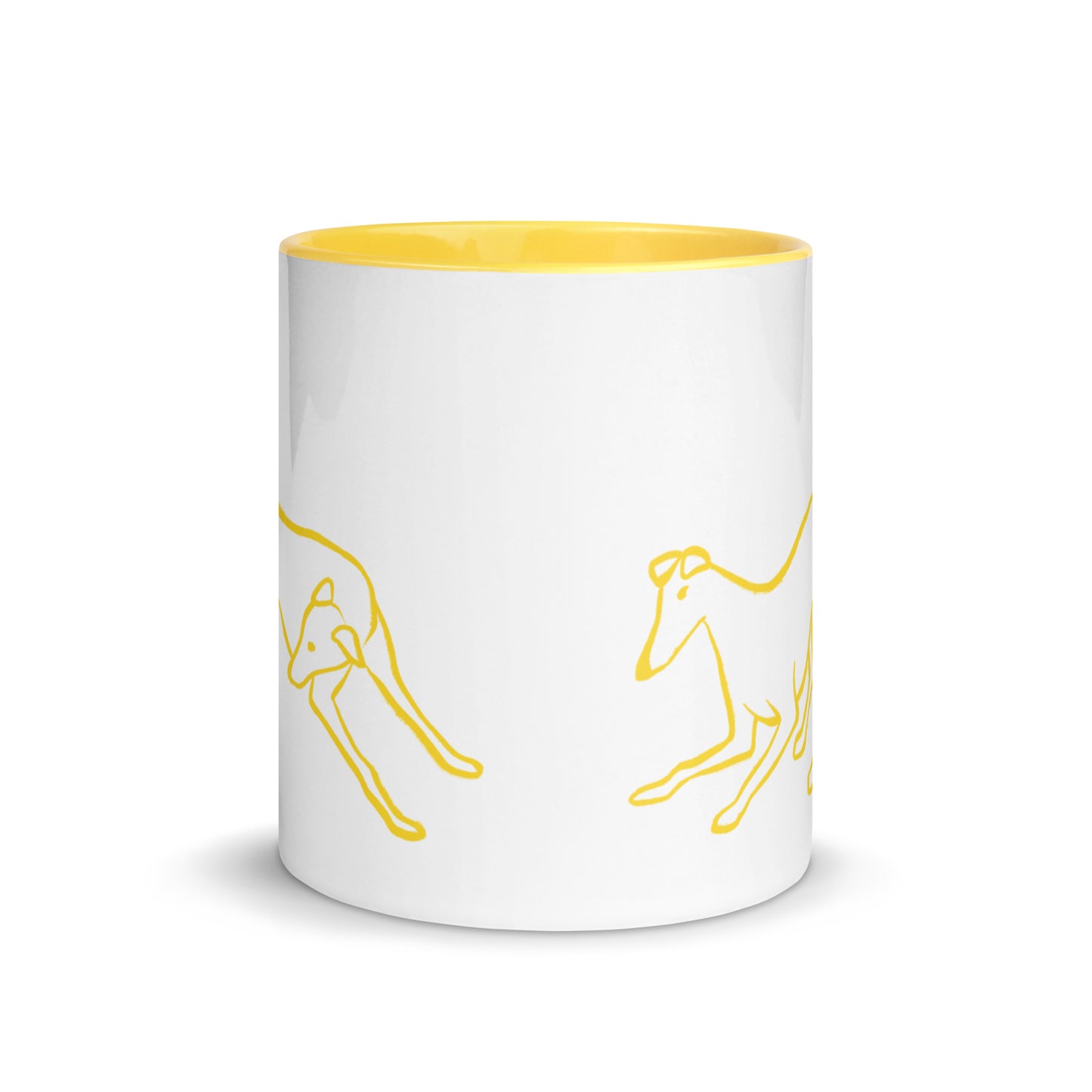 Miss Nancy’s Day Off Greyhound Mug with Color Inside