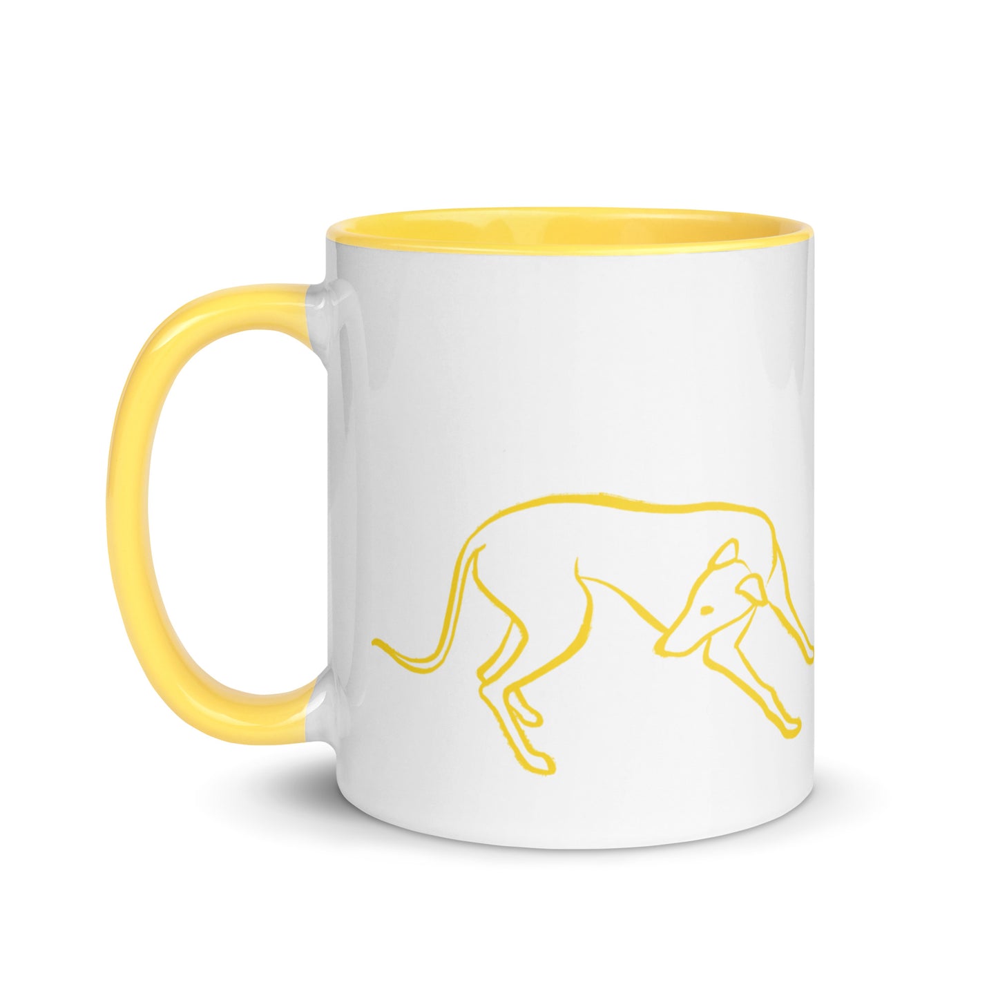 Miss Nancy’s Day Off Greyhound Mug with Color Inside