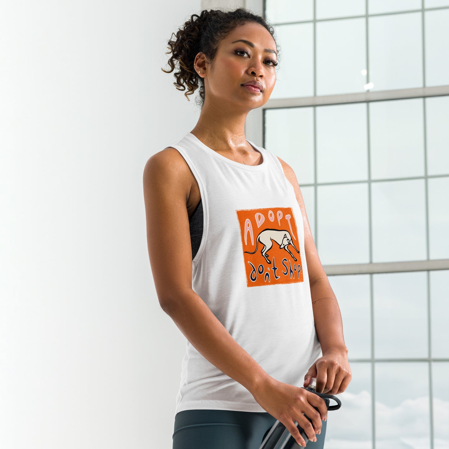 Adopt Don’t Shop - Ladies’ Muscle Tank